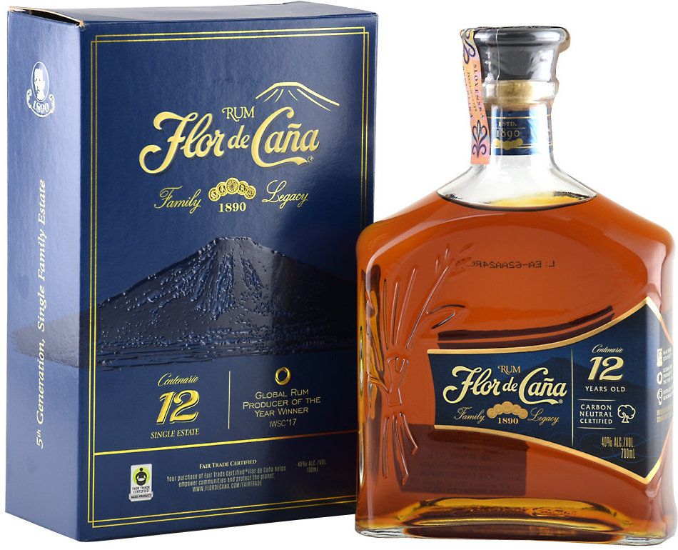 Flor De Caňa 12y 40% 0,7 l (kartón)