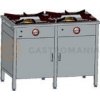 Gastronomický plynový sporák 2 horáky, 1150x600x850 mm so skrinkou, 2x9 kW | EGAZ, TG-220.IV