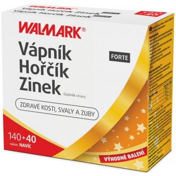 Walmark Vápnik Horčík Zinok FORTE PROMO 2020 180 tabliet od 9,8 € -  Heureka.sk