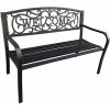 Ak furniture Záhradná lavička IRYS čierna