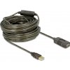 Delock USB kábel USB 2.0 USB-A zástrčka, USB-A zásuvka 20.00 m čierna 82690; 82690
