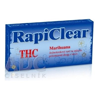 RapiClear THC (Marihuana) IVD, test drogový na samodiagnostiku 1x1 ks