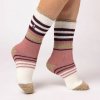 Heat Holders dámske ponožky Cherith rôzne prúžky Krémové
