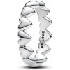 PANDORA prsten Řada srdíček 50 193427C00-50