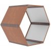 Prístrešok na drevo G21 HEX 53 - 92 x 60 cm, hnedý 63900518