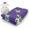 DRYBED Premium Vet Bed Farm Animals Woolly Cow fialový 100 x 75 cm