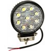 Lampa robocza LED okrągła 27W 12V 24V 2100Lm 9-LED