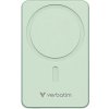 Verbatim, power banka s bezdrátovým nabíjením, 5V, nabíjení telefonu, 32228, 10000mAh, magnetické připevnění, Zelená