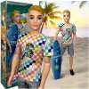 BÁBIKA KEN KEVIN ŠTÝLOVÝ SURFER DOPLNKY DOVOLENKOVÉ POHYBLIVÉ KĹBY AKO DARČEK
