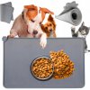 Interlook MLG-4830 | L | Vodotesná podložka umiestnená pod misku pre domáce zvieratá | silikónová podložka pre psov a mačky