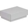 Darčeková krabička s vekom 150x100x50/40 mm, biela