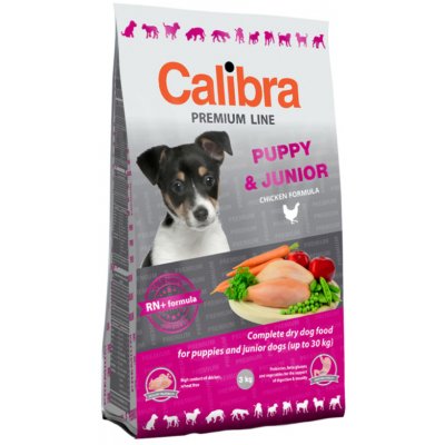 Calibra Premium Line Dog Puppy & Junior 12 + 3kg