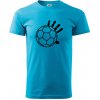 Hádzaná lopta ruka - Klasické pánske tričko vyššej gramáže - S ( Svetlý tyrkys )