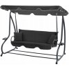 Garden Line Zahradní houpačka MARRIANE 2v1 210 cm antracit