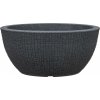 Scheurich Kvetináč v tvare misky Barceo 39 x 18 cm Stony Black