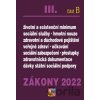 Zákony 2022 III/B - Zdravotní pojištění, Důchodové pojištění, Sociální služby - Poradce s.r.o.