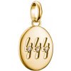 THOMAS SABO CONNECT prívesok charm Angel number 444 with stones gold-plated CC1251-414-14