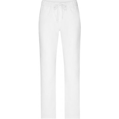 James & Nicholson dámske pracovné nohavice JN3003 Biela biele