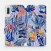 Flip puzdro na mobil Samsung Galaxy A70 – MP03P Modré kvetena 5903516763818