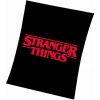 Detská deka Stranger Things Black 130x170 cm