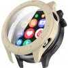PROTEMIO 104981 PC FULL COVER Plastový kryt so sklom pre Xiaomi Watch S4 béžový