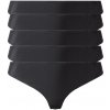 esmara® Dámske bezšvové tangá, 5 kusov L 44/46, čierna (100361805)