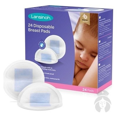 Lansinoh Breastfeeding Disposable Breast Pads jednorazové vložky do podprsenky 24 ks