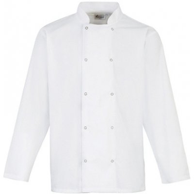 Premier Workwear Kuchárska bunda s dlhým rukávom PR665 White