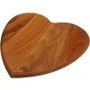 Drevená dubová doska srdce