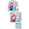 Sun City Dievčenské zimné set čiapky, nákrčník, rukavice Ľadové kráľovstvo Frozen modrý