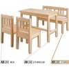 Detská lavica z masívu AD240