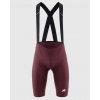 Cyklistické kraťasy s trakmi ASSOS MILLE GT Bib Shorts S11 Burgundy Red M