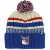 47 Brand Pánská zimní čepice New York Rangers NHL Long Range ’47 CUFF KNIT Natural