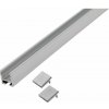 Mereo Spodná ALU lišta pre CK1060xH, vr. 2 ks krytiek, dĺžka 100 cm