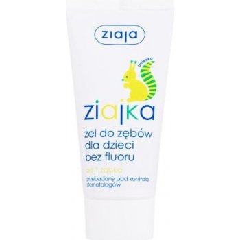 Ziajka zubný gel bez fluoru Veverka 50 ml