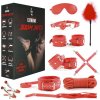 SADA BDSM 9 KUSOV ČERVENÁ -