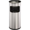 Durable Odpadkový kôš s popolníkom - 17 l, strieborný