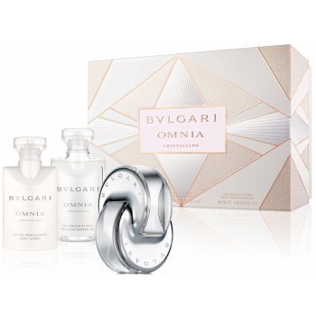 Bvlgari Omnia Crystalline EDT 40 ml + telové mlieko 40 ml + sprchový gél 40 ml darčeková sada