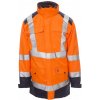 Payper HISAFE Reflexná zimná bunda M, Fluorescent orange-Navy blue