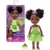 DISNEY PRINCEZNÁ TIANA MINI BÁBIKA PETITE PRINCEZNÁ A ŽABA 16 CM ZELENÁ