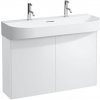 Laufen Sonar Skrinka pod umývadlo 97,5 cm, 2 dvierka, biela matná H4054840341701