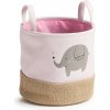 ZELLER Detský úložný box motív slon, ružový 30 × 29 cm