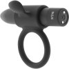 Black&silver - cameron black rechargeable ring