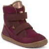 Froddo Zimná barefoot obuv s membránou Up Tex Winter Bordó Veľkosť: 27