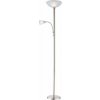GLOBO 58931LED BLADE stojaca lampa V1780mm 1xE27, 1xE14 nikel, biela
