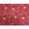 Gobelínová látka VIANOČNÉ HVIEZDIČKY šíře 280 cm