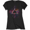 Pink Floyd Dark Side of the Moon Pink Splatter Black S Dámske Tričko