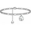 Swarovski e. retiazka na nohu s perlou Rondine, biela sel1073