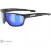 uvex Sportstyle 706 okuliare, black mat/mirror blue