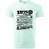 1975 v kocke - Klasické pánske tričko vyššej gramáže - 3XL ( Frost )